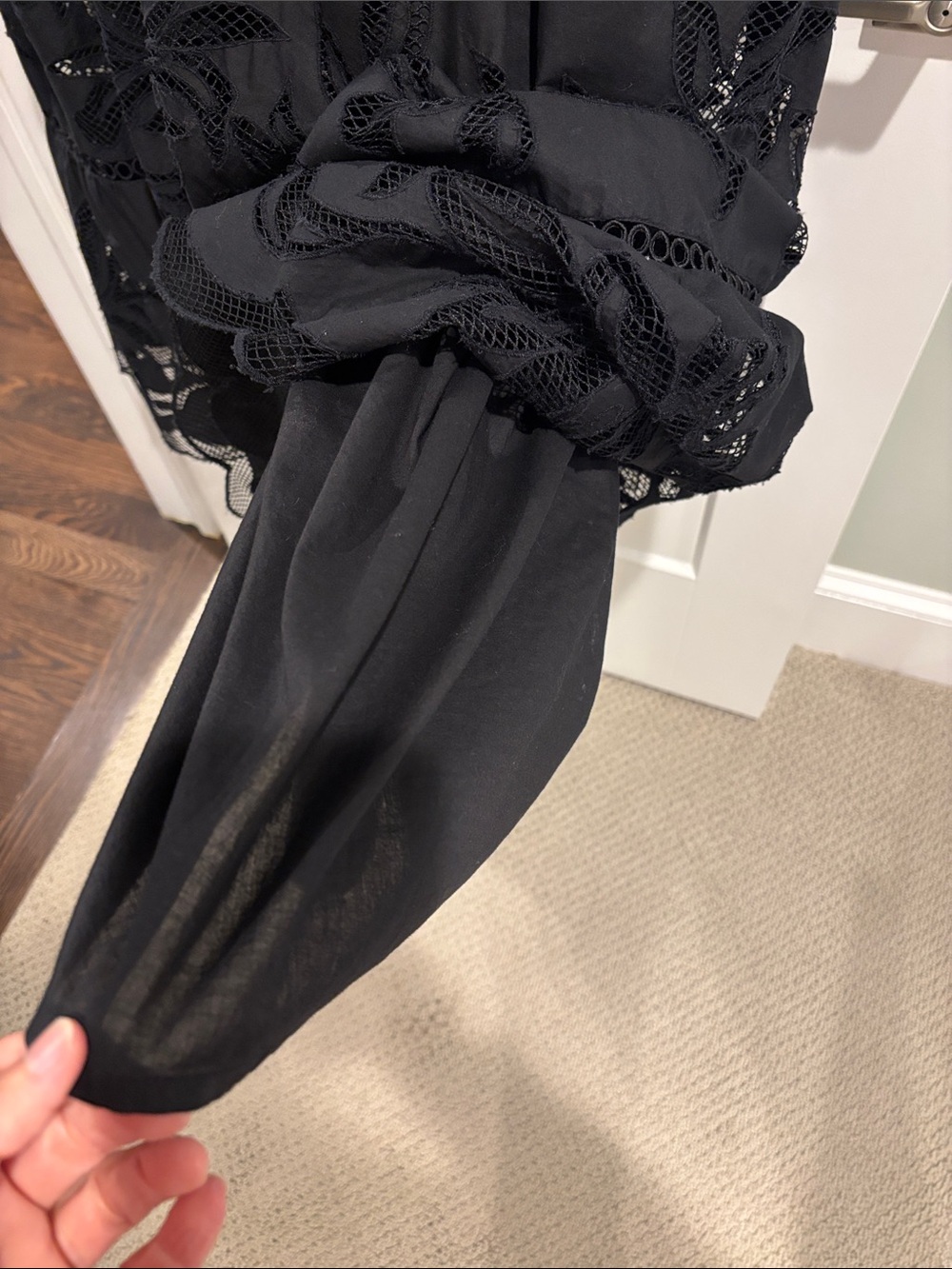 Chico’s Women’s Maxi Dress with eyelet details and Pockets 3.5 or 18 - Picture 6 of 7